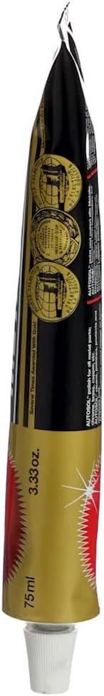 Autosol German metal polish paste for chrome and brass restoration.