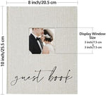 Vienrose photo guest book showing polaroid placement