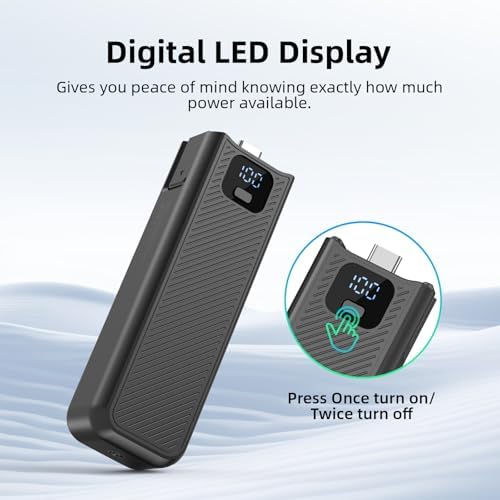 YONHUIZI portable camera power grip showing the bidirectional USB-C charging port location.