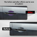 Measurement graphic of the nine by ten centimeter universal car door cup guards