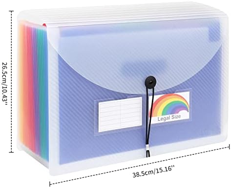 Uquelic portable filling organizer side profile and foldable flap