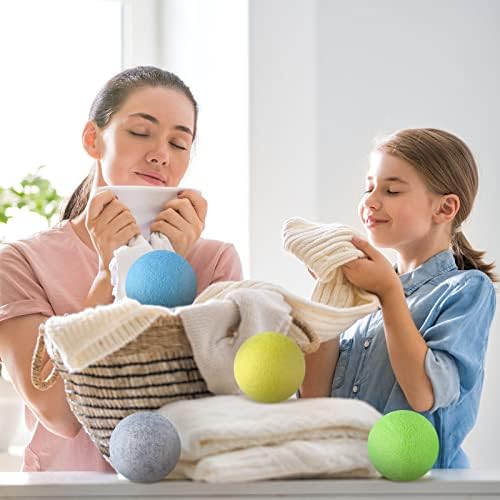 Willbond wool dryer balls compared to standard dryer sheets for static control
