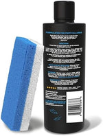 Daily Remedy foot care kit including blue pumice stone and extra strength gel.
