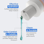 Safe n' Simple Classic Blue ostomy deodorizer bottle with cap