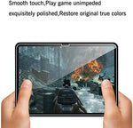 iPad 10th Gen with Ailun screen protector displaying vibrant graphics