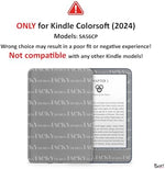 Close up of watercolor floral pattern on Kindle ColorSoft skin