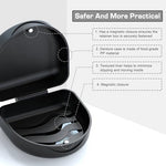 Side view of slim BVN dental denture box showcasing its portable travel profile