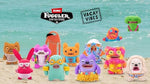 Zuru Fuggler Vacay Vibes collectible monster plush rear view showing rare button hole area