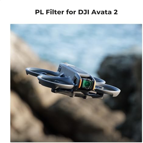 DJI Avata 2 drone camera lens with K&F Concept multi coated PL filter attached