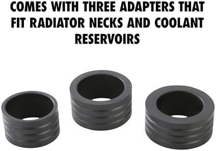 Heavy duty suction hose assembly attached to the coolant refiller system for bubble free filling.