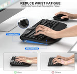 ULSOU adjustable wireless ergonomic mouse showing side profile contours and dots per inch switch button