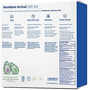 Five piece Mustela baby skincare collection bottles