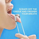 HOKIN surgical grade metal tongue brush for adults bad breath treatment