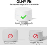 Tool-free smart home networking accessory showing comparison of messy wires versus organized outlet setup