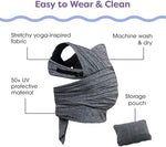 Boppy ComfyFit Adjustable Baby Carrier, 8-35lbs, Heathered Gray, Hybrid Carrier, Newborn to Toddler with Adjustable Straps & Comfort of A Baby Wrap - Image 5