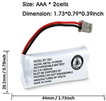 Kruta eight hundred milliampere hour phone replacement cells showing dual AAA configuration.