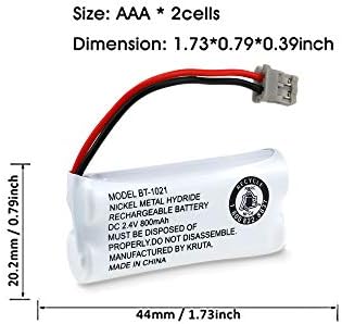 Kruta eight hundred milliampere hour phone replacement cells showing dual AAA configuration.