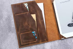 Rear view of vintage style Supernote folio showing stand mechanism