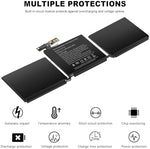 Technical layout profile of the MacBook Pro thirteen inch compatible power supply module highlighting its thin shape.