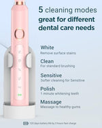 Rtauys M5 sonic toothbrush control buttons and modes