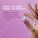 Side view of K-Y Liquibeads box showing ingredients and usage directions.