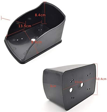 Rear view of the outdoor security lock cover showing the flat mounting surface area for seamless wall attachment.