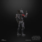 Close-up of Star Wars Bad Batch Crosshair helmet and armor detail.