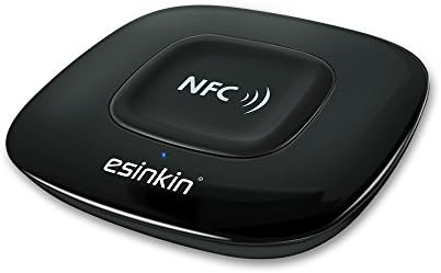 Esinkin wireless audio receiver highlighting the Near Field Communication logo for quick tap pairing