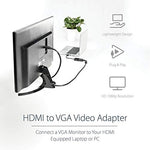 StarTech active video converter showing the female VGA port housing with screw locks.