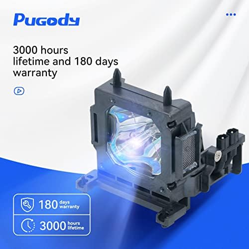 Sorneicdr high definition projector lamp module side view detailing secure mounting bracket