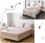 Aojim queen fitted sheet showing 15 inch deep pocket detail