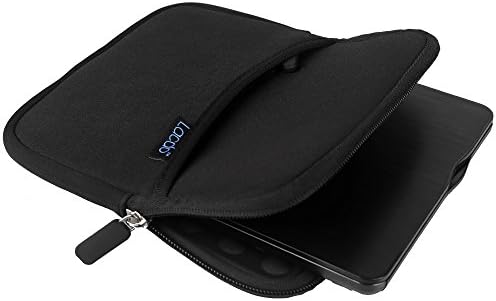 Lacdo portable optical writer case showing extra front storage pocket with zipper