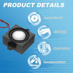 PATIKIL miniature DIY audio hardware showing the heat resistant ABS plastic back casing structure