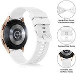 Side profile of the 22mm Vancle fitness band illustrating the flexible material and adjustable sizing holes.