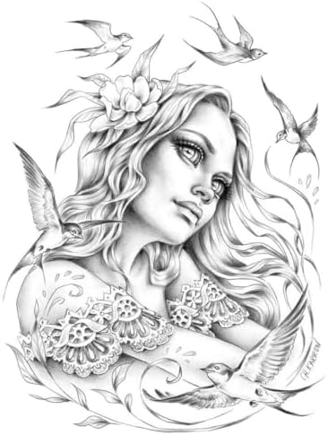 Wildflower Folk Coloring Book - Image 4