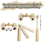Folded H2ONDBQF opera glasses displaying its lightweight portable purse size