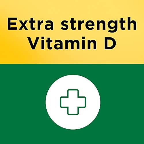 Nature Made high potency bone and immune support softgels value size bottle side view