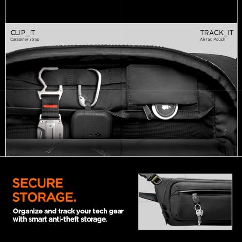 Spigen Life KD410 Klasden Sling Bag hidden back passport pocket