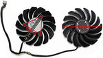 NNL 87mm replacement fan showing the four pin power connector header and copper wiring layout