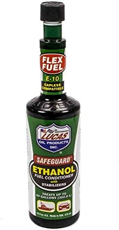 Lucas Oil Safeguard Ethanol Fuel Stabilizer 16 Ounce front view bottle for automotive fuel system maintenance