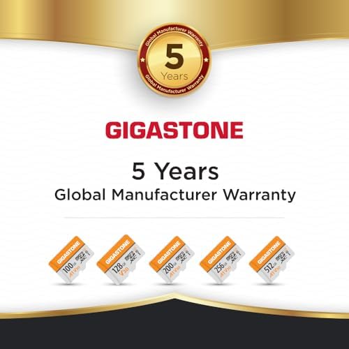 Gigastone micro SDXC memory card bundle with fast ninety-five megabytes per second transfer speed