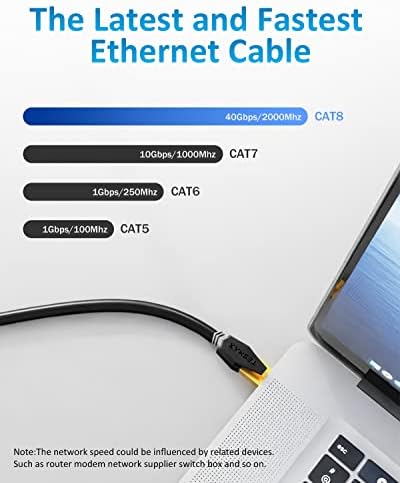 Tesmax Cat 8 gold plated RJ45 connector close up