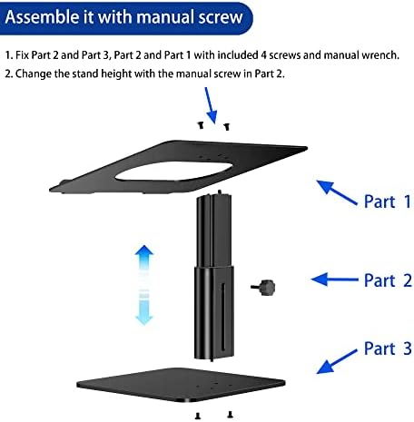 Besign LSX6N notebook mount holding a laptop with space underneath for a keyboard