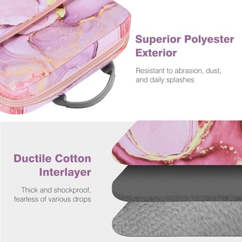 Dadanism crossbody tablet pouch demonstrating the comfortable single top handle grip.