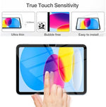 Side profile of ultra-thin 0.33mm tempered glass on iPad screen