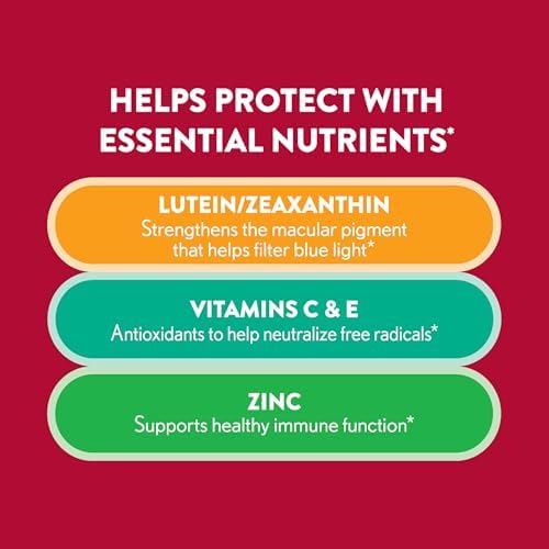 Back of Ocuvite bottle showing ingredients and supplement facts