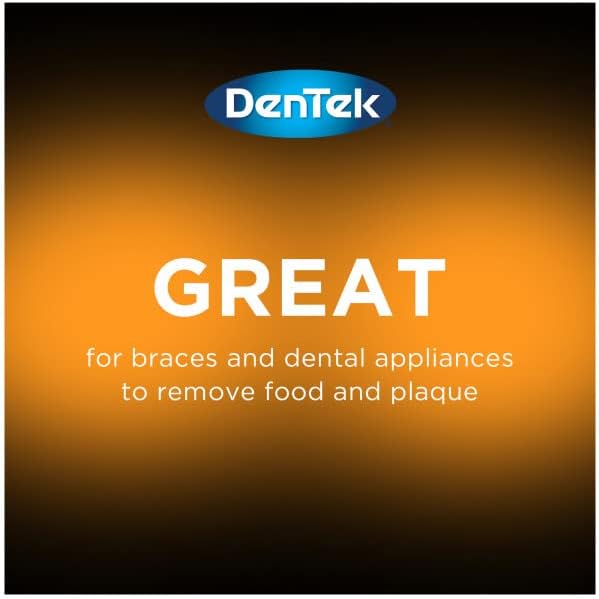 DenTek floss picks cleaning between tight teeth