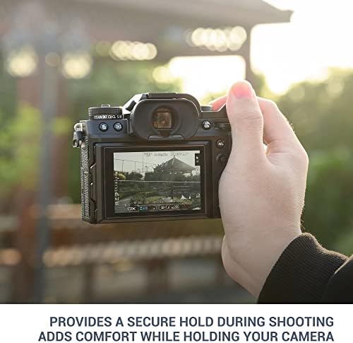 Ergonomic JJC camera accessory detached showing the sleek anodized metal construction.