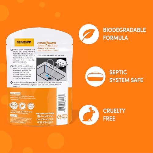 Lemi Shine garbage disposal cleaner for kitchen sink hygiene