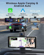 Xroose portable car stereo display showing GPS navigation map screen